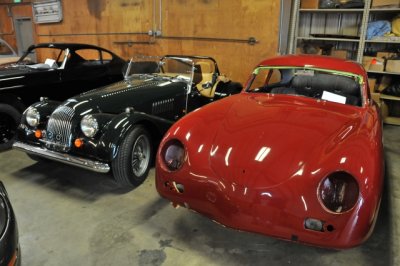 Morgan, left, and Porsche 356 (6495)