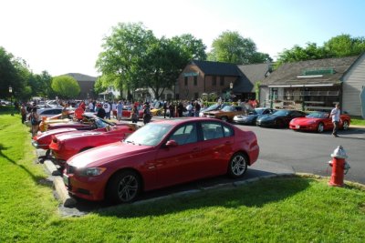 Cars & Coffee outside Katie's Coffee House, right, 760 Walker Rd., Great Falls, VA 22066 (2400)