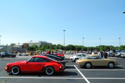 From left, 1984 and 1968 Porsche 911s (2914)