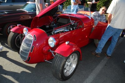 Hot rod, custom built by Steve Moal, with Ferrari V12 crate engine; see May 17 gallery for more photos of this car (3064)
