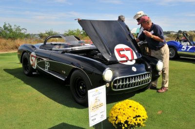 1957 Chevrolet Corvette Fuel-Injected 283 V8 Airbox Roadster, Best in Class, Racing, owners: Frank & Loni Buck (8882)