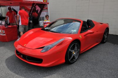 Late-model Ferrari 458 Spider, with top down (0544)