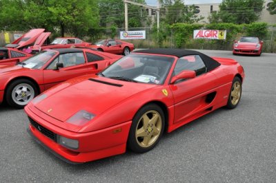 1994 Ferrari 348 Spider, with custom touches? (exposed headlights, no side strakes, gold wheels) (0781)