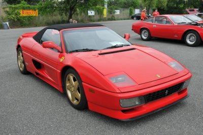 1994 Ferrari 348 Spider, with custom touches? (exposed headlights, no side strakes, gold wheels) (0788)