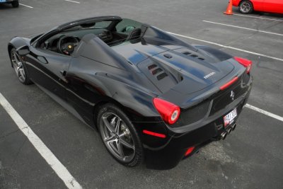 Late-model Ferrari 458 Spider at Hunt Valley Cars & Coffee (7956)