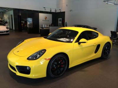 2016 Porsche Cayman S at Porsche of Annapolis, $81,130, with about $16,000 in options (iPhone 2349)