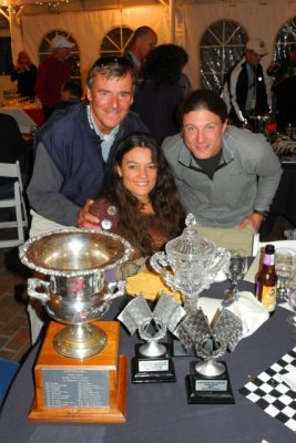 Chip with daughter, son-in-law and trophies (8343)