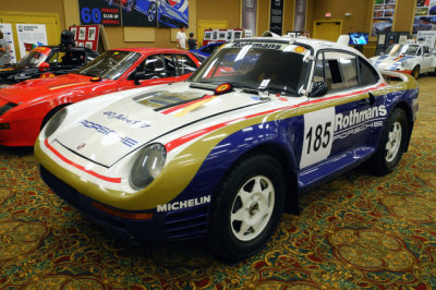 1985 959 Paris-Dakar Rally Car, Porsche AG Collection. Identical 959s took 1st, 2nd and 5th place in the rally in 1986. (6806)