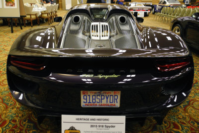 2015 918 Spyder in exclusive Viola Metallic, an exclusive color available only to Bob Ingram. Ingram Collection. (6872)