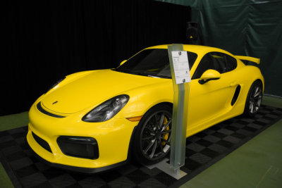 2016 Cayman GT4 (981), 385 hp, 183 mph top speed, 0-60 mph in 4.2 secs., $84,600 base MSRP, $104,845 with options (7114)