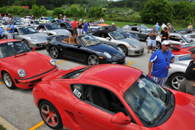 Gathering for Photo Shoot after Parade of Porsches (2943)