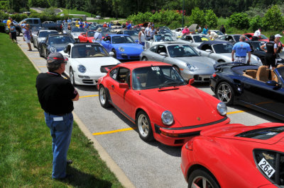Gathering for Photo Shoot after Parade of Porsches (2985)