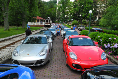 Preparing for Parade of Porsches from West Baden to Paoli and back to French Lick (7187)