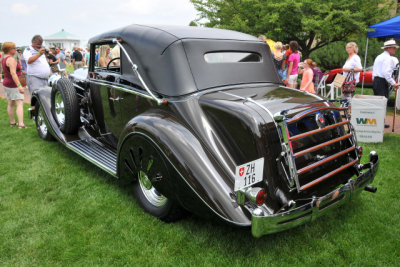 1935 Packard 1201 by Graber, one-off convertible victoria built for 1935 Geneva Auto Show, Ralph Marano, Westfield, NJ (1496)