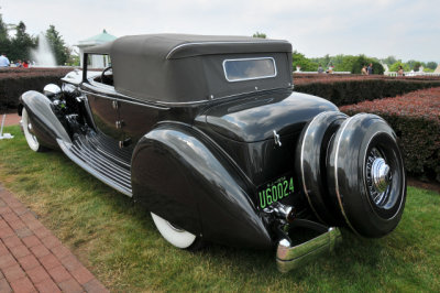 1934 Packard Twelve Convertible Victoria by Dietrich, Joseph III & Margie Cassini, West Orange, NJ (1713)