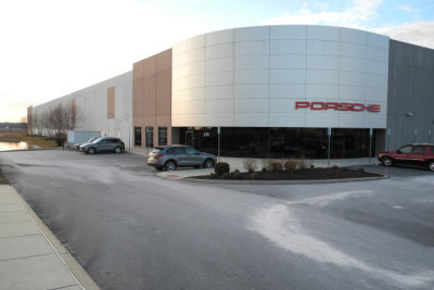 Northeast Regional Support Center of Porsche Cars North America, Easton, PA, after the departure of nearly all attendees (9278)