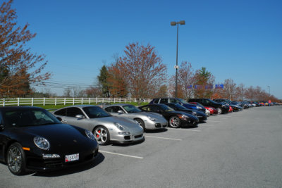 Spectator parking, 38th Annual Porsche-Only Swap Meet in Hershey (0104)