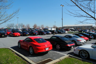 Spectator parking, 38th Annual Porsche-Only Swap Meet in Hershey (0105)