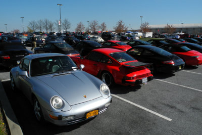 Spectator parking, 38th Annual Porsche-Only Swap Meet in Hershey (0107)