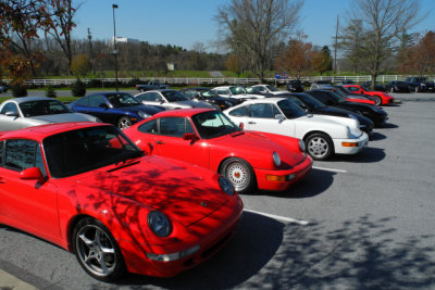 Spectator parking, 38th Annual Porsche-Only Swap Meet in Hershey (0108)