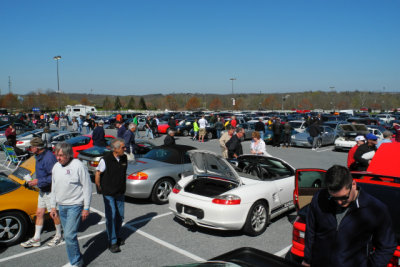 Cars for sale at car corral, 38th Annual Porsche-Only Swap Meet in Hershey (0137)