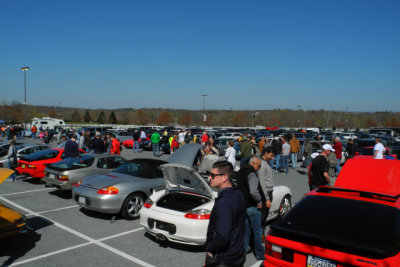 Cars for sale at car corral, 38th Annual Porsche-Only Swap Meet in Hershey (0139)