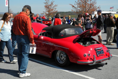1957 356 Speedster for sale at car corral, 38th Annual Porsche-Only Swap Meet in Hershey (0171)