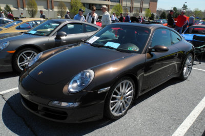 2008 911 Carrera S (997.1), Macadamia Metallic, concours area, 38th Annual Porsche-Only Swap Meet in Hershey (0188)