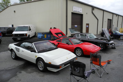 1980s Ferrari Mondial Cabriolet, Ferrari 328 GTS and Jensen Interceptor (0693)