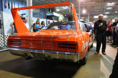 1970 Plymouth Superbird -- street version of NASCAR legend with wind-tunnel test strips (1971)