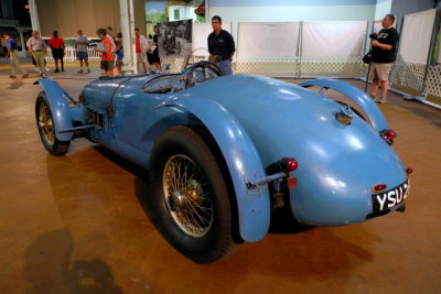 1936 Delahaye 135S -- not part of demo, but a contemporary of more aerodynamic 1936 Bugatti Type 57G Tank (1918)