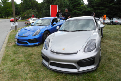 At least six 2016 Cayman GT4s showed up at the PCA National Office Open House (8676)