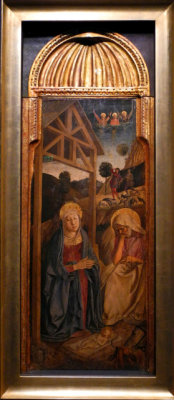 Giovanni Bellini, Italian, active 14591516, Nativity of Christ and Annunciation, 1460, Gallerie dellAccademia, Venice (9277)
