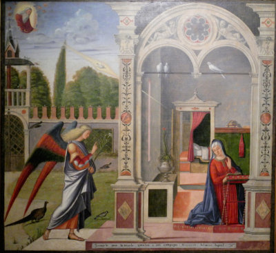 Vittore Carpaccio, Italian, about 14651525/26, The Annunciation, 1504, Galleria Giorgio Franchetti alla CadOro, Venice (9296)