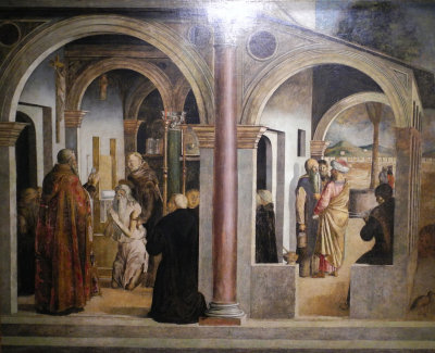 Lazzaro Bastiani, Italian, active by 1449, died 1512, The Communion of Saint Jerome, about 1490s, Gallerie dellAccademia (9302)
