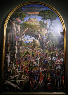 Vittore Carpaccio, Italian, about 14651525, Crucifixion and Apotheosis of the Ten Thousand Martyrs of Mount Ararat, 1515 (9318)