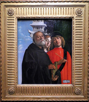 Giovanni Buonconsiglio, Italian, 1465/701535/38, Saints Benedict, Thecla and Cosmas, 1497, Gallerie dellAccademia (9356)