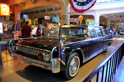 Lincoln Continental limousine in which President John F. Kennedy was assassinated in 1963; modified during LBJ's tenure (1440)