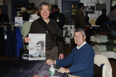 With racing and rallying legend Vic Elford at Simeone Automotive Museum, Philadelphia, 2010 (5428)