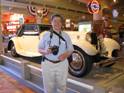 With Bugatti Royale (one of six made), at the Henry Ford Museum, Dearborn, Michigan (IMG_0895)