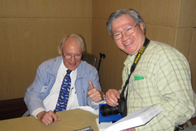 With racing legend Dan Gurney at Ford GT40 Seminar, Amelia Island Concours d'Elegance, 2013 (IMG_0941)