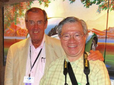 With racing legend and Formula 1 commentator David Hobbs, Amelia Island Concours d'Elegance, 2013 (IMG_0951)