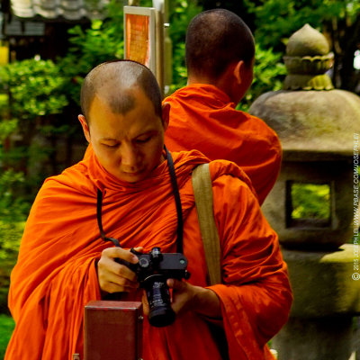 Monk with Leica
