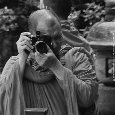 Monk with Leica