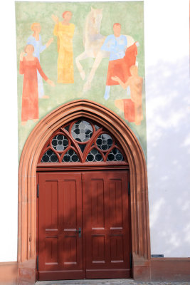 Basel church door and mural.jpg