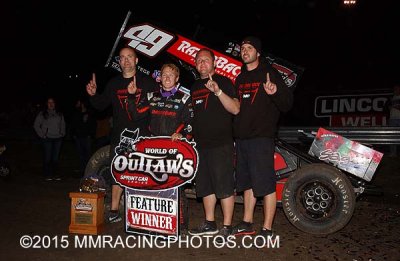 4-11-15 Calistoga Speedway: World of Outlaws - Civil War 360 Sprints