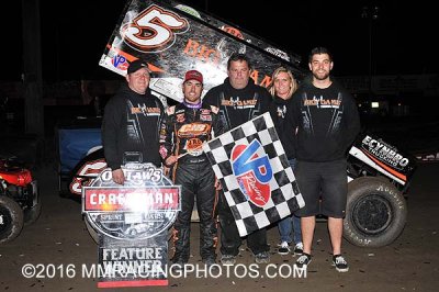 3-12-16 Tulare Thunderbowl Raceway: World of Outlaws - USAC West Coast