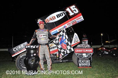 3-18-16 Stockton 99 Dirt Track: World of Outlaws - 360 Sprints