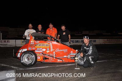 10-8-16 Stockton 99 Speedway: BCRA Midgets - King of the wing - NCMA