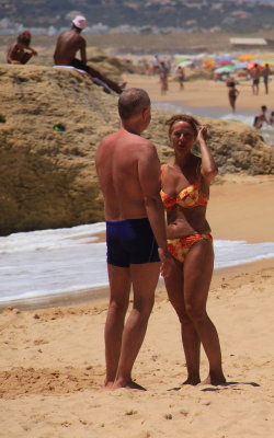 Chatting On The Beach